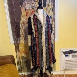 Free People Multicolor Knit Cardigan